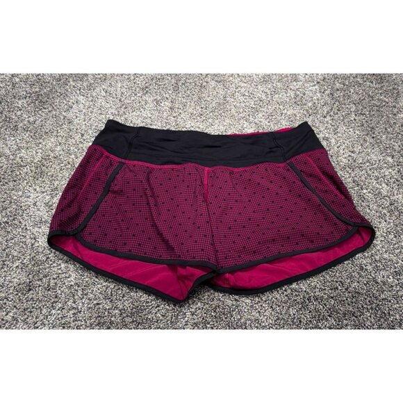 Lululemon Run Times Short *4-way Stretch 4" Dottie Eigth Gingham Sz 8 EUC - Picture 2 of 6